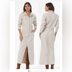 NWT Young fabulous & broke Tan Long-Sleeve dress